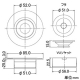カクダイ 【販売終了】洗濯排水口50 トラップなしタイプ VP・VU管兼用 ゴムホルダー付 黄銅製 洗濯排水口50 トラップなしタイプ VP・VU管兼用 ゴムホルダー付 黄銅製 4255 画像2