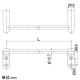 カクダイ 【販売終了】タオルかけC型 パイプ外径12.7mm 長さ600mm ビス付 タオルかけC型 パイプ外径12.7mm 長さ600mm ビス付 2062-600 画像2