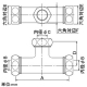 カクダイ 【販売終了】異径さしこみチーズ 大小便器用 穴径φ16.5×32.5×32.5mm 異径さしこみチーズ 大小便器用 穴径φ16.5×32.5×32.5mm 4697-16×32×32 画像2