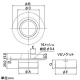カクダイ 【販売終了】ツバヒロアレスター 接着式 寒冷地向け防虫用 VP・VU管兼用 呼び50 カバー付 ツバヒロアレスター 接着式 寒冷地向け防虫用 VP・VU管兼用 呼び50 カバー付 400-236-50 画像2