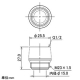 カクダイ 【販売終了】シャワーホース用アダプター リンナイ・ノーリツバランス釜接続用 取付ネジG1/2×(M23×1.5) シャワーホース用アダプター リンナイ・ノーリツバランス釜接続用 取付ネジG1/2×(M23×1.5) 9358R 画像2