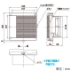 MAX 自然給気口 壁付タイプ 24時間換気給気用タイプ φ150用 風量調整ダンパー付 自然給気口 壁付タイプ 24時間換気給気用タイプ φ150用 風量調整ダンパー付 VGK150SBF 画像2