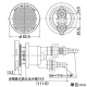 カクダイ 【販売終了】一口循環金具10A ペアホース(差込)用 取付穴径50mm・厚さ15mm以下の浴槽用 フック棒・バンド付 PPS製 一口循環金具10A ペアホース(差込)用 取付穴径50mm・厚さ15mm以下の浴槽用 フック棒・バンド付 PPS製 415-021 画像2