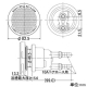 カクダイ 【販売終了】一口循環金具10A ペアホース(差込)用 取付穴径50mm・厚さ15mm以下の浴槽用 フック棒・バンド付 黄銅製 一口循環金具10A ペアホース(差込)用 取付穴径50mm・厚さ15mm以下の浴槽用 フック棒・バンド付 黄銅製 415-022 画像2