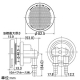 カクダイ 【販売終了】一口循環金具10A ペアホース(差込)用 取付穴径50mm・厚さ15mm以下の浴槽用 フック棒・バンド付 黄銅製 一口循環金具10A ペアホース(差込)用 取付穴径50mm・厚さ15mm以下の浴槽用 フック棒・バンド付 黄銅製 415-122 画像2