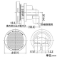 カクダイ 【販売終了】一口循環金具10A ワンロック式 ペア耐熱管用 取付穴径50mm・厚さ15mm以下の浴槽用 フック棒付 黄銅製 一口循環金具10A ワンロック式 ペア耐熱管用 取付穴径50mm・厚さ15mm以下の浴槽用 フック棒付 黄銅製 415-104 画像2