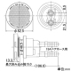 カクダイ 【販売終了】一口循環金具 15Aペアホース(差込)用 取付穴径50mm・厚さ15mm以下の浴槽用 フック棒・バンド付 黄銅製 一口循環金具 15Aペアホース(差込)用 取付穴径50mm・厚さ15mm以下の浴槽用 フック棒・バンド付 黄銅製 4148 画像2