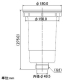 カクダイ 【生産完了品】流し台トラップ 家庭用 BLタイプ サイズφ180mm用 取付穴径158mm 専用バスケット付 流し台トラップ 家庭用 BLタイプ サイズφ180mm用 取付穴径158mm 専用バスケット付 4525S 画像2