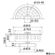 カクダイ 【販売終了】流し台ゴミ受 ステンレス槽用 ゴム栓付 流し台ゴミ受 ステンレス槽用 ゴム栓付 9400 画像2
