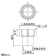 カクダイ 【販売終了】取付回転ナット 排水ジャバラホース用 呼び30 取付回転ナット 排水ジャバラホース用 呼び30 4560-9 画像2