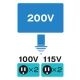 ハタヤ 電圧変換器 《トランスル》 降圧型 入力電圧200V トランス容量2.0kVA 電圧変換器 《トランスル》 降圧型 入力電圧200V トランス容量2.0kVA LV-02B 画像2