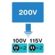 ハタヤ 電圧変換器 《トランスル》 降圧型 入力電圧200V トランス容量3.0kVA 電圧変換器 《トランスル》 降圧型 入力電圧200V トランス容量3.0kVA LV-03B 画像2