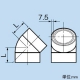 因幡電工 【生産完了品】45°エルボ VU管用 呼び径75mm 防火区画貫通部耐火措置工法部材 《ファイヤープロシリーズ》 45°エルボ VU管用 呼び径75mm 防火区画貫通部耐火措置工法部材 《ファイヤープロシリーズ》 IRSP-75U-45L 画像2