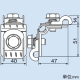 因幡電工 【販売終了】振れ止め支持金具 《クロスロック》 Vタイプ ボルト固定式タイプ 交差式施工 W3/8ボルト専用 振れ止め支持金具 《クロスロック》 Vタイプ ボルト固定式タイプ 交差式施工 W3/8ボルト専用 FL-V 画像3