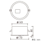 オーデリック 【生産完了品】LED非常用照明器具 浅型 低天井用(〜3m) ハロゲン13W相当 埋込穴150mm 自己点検機能付 昼白色 LED非常用照明器具 浅型 低天井用(〜3m) ハロゲン13W相当 埋込穴150mm 自己点検機能付 昼白色 OR036318P1 画像3