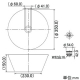 カクダイ 【生産完了品】手水鉢 サイズφ350×150mm 排水金具付 ゴム栓なし 藍錆 手水鉢 サイズφ350×150mm 排水金具付 ゴム栓なし 藍錆 624-944 画像2