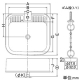 カクダイ 【販売終了】水栓柱パン 屋外用 サイズ550×510mm 排水共栓・ゴム栓付 ミカゲ 水栓柱パン 屋外用 サイズ550×510mm 排水共栓・ゴム栓付 ミカゲ 624-925 画像2