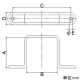 カクダイ 【販売終了】水栓柱用サドルバンド 70角用タイプ ミカゲ 水栓柱用サドルバンド 70角用タイプ ミカゲ 625-621-70 画像2