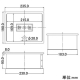 カクダイ 【販売終了】散水栓ボックス サイズ190×235mm くさり付 散水栓ボックス サイズ190×235mm くさり付 6261 画像2