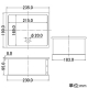 カクダイ 【販売終了】散水栓ボックス サイズ190×235mm くさり付 散水栓ボックス サイズ190×235mm くさり付 626-000 画像2