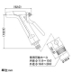 カクダイ 【販売終了】レバースプレー 散水ノズル 屋外冷却用 内径11〜15×外径16〜20mmホース用 ホーセンド付 レバースプレー 散水ノズル 屋外冷却用 内径11〜15×外径16〜20mmホース用 ホーセンド付 525-218 画像3