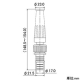 カクダイ 【販売終了】ガーデンノズル 散水・屋外冷却用 内径15・18mmホース用 バンド付 ガーデンノズル 散水・屋外冷却用 内径15・18mmホース用 バンド付 523-004 画像3