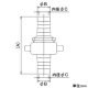 カクダイ 【販売終了】カップリング タケノコ式 散水・屋外冷却用 タケノコ外径32.5mm PA製 カップリング タケノコ式 散水・屋外冷却用 タケノコ外径32.5mm PA製 514-105-30 画像2