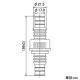 カクダイ 【販売終了】兼用カップリング タケノコ式 散水・屋外冷却用 内径15・18mmホース用 兼用カップリング タケノコ式 散水・屋外冷却用 内径15・18mmホース用 515-005 画像2