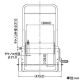カクダイ 【販売終了】ステンレスホースリール 散水・屋外冷却用 ホースバンド2個付 ステンレスホースリール 散水・屋外冷却用 ホースバンド2個付 553-031 画像2
