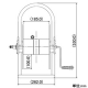 カクダイ 【販売終了】ホースドラム 散水・屋外冷却用 ホースドラム 散水・屋外冷却用 553-103 画像2
