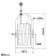 カクダイ 【販売終了】ホースドラム 散水・屋外冷却用 ホース付 ホースドラム 散水・屋外冷却用 ホース付 554-503 画像2