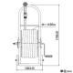 カクダイ 【販売終了】ホースドラム 散水・屋外冷却用 ホース付 ホースドラム 散水・屋外冷却用 ホース付 554-603 画像2