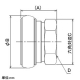 カクダイ 【販売終了】内ネジ・マチノメス接手 大口径ホース用 散水・農水用 呼び40 内ネジ・マチノメス接手 大口径ホース用 散水・農水用 呼び40 5179-40 画像2