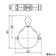 カクダイ 【販売終了】縦トイ用配管固定金具 屋外冷却噴霧システム用 丸トイ呼び55・60用 対応パイプ外径18〜28mm 縦トイ用配管固定金具 屋外冷却噴霧システム用 丸トイ呼び55・60用 対応パイプ外径18〜28mm 625-731 画像3