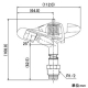 カクダイ 【販売終了】スプリンクラー 全回転タイプ 取付ネジR1/2 ノズル口径3.9mm 拡散ピン付 スプリンクラー 全回転タイプ 取付ネジR1/2 ノズル口径3.9mm 拡散ピン付 5472-13 画像2