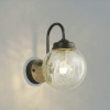 コイズミ照明 LEDポーチ灯 防雨型 白熱球60W相当 電球色 茶/透明ひび焼 AU40257L