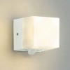コイズミ照明 LED一体型勝手口灯 防雨型 白熱球60W相当 電球色 マルチタイプ人感センサ付 オフホワイト AU42316L