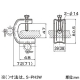ネグロス電工 【販売終了】一般形鋼用管支持金具 《パイラック&#174;》 適合フランジ厚20〜45mm 電気亜鉛めっき 一般形鋼用管支持金具 《パイラック&#174;》 適合フランジ厚20〜45mm 電気亜鉛めっき PH3W 画像2
