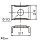 ネグロス電工 【販売終了】【ケース販売特価 10個セット】コ字補助金具 《サイロック&#174;》 盤・火災報知設備用 【ケース販売特価 10個セット】コ字補助金具 《サイロック&#174;》 盤・火災報知設備用 HK31_set 画像3