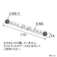 日東工業 アースバーセット 自立制御盤キャビネットオプション 深350・400・500mm用 2本入 アースバーセット 自立制御盤キャビネットオプション 深350・400・500mm用 2本入 FCX-Z5AS 画像2