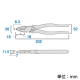 フジ矢 偏芯パワーペンチ スラッシュヘッドタイプ サイズ200mm 圧着機能付 偏芯パワーペンチ スラッシュヘッドタイプ サイズ200mm 圧着機能付 3000SP-200 画像2