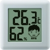 ドリテック 【生産完了品】デジタル温湿度計 《ピッコラ》 熱中症・インフルエンザ警告付 ホワイト デジタル温湿度計 《ピッコラ》 熱中症・インフルエンザ警告付 ホワイト O-282WT 画像1