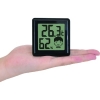 ドリテック 【生産完了品】デジタル温湿度計 《ピッコラ》 熱中症・インフルエンザ警告付 ブラック デジタル温湿度計 《ピッコラ》 熱中症・インフルエンザ警告付 ブラック O-282BK 画像3