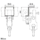 ネグロス電工 【販売終了】HB吊り金具用補助金具 アングル用 50×50 電気亜鉛めっき HB吊り金具用補助金具 アングル用 50×50 電気亜鉛めっき HBS50A 画像3