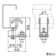 ネグロス電工 【販売終了】リップみぞ形鋼用吊りボルト支持金具 W3/8 電気亜鉛めっき リップみぞ形鋼用吊りボルト支持金具 W3/8 電気亜鉛めっき BC5US-W3 画像4