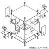 ネグロス電工 【販売終了】ジャンクションボックス 《レースウェイ》 取付自在・分岐タイプ 30・45型 DP1・2兼用 電気亜鉛めっき 銀 ジャンクションボックス 《レースウェイ》 取付自在・分岐タイプ 30・45型 DP1・2兼用 電気亜鉛めっき 銀 DBTJ2F 画像1