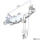 サンコー 8軸式スウィベルデュアルモニターアーム2 2面モデル 耐荷重各6kg クランプ式 8軸式スウィベルデュアルモニターアーム2 2面モデル 耐荷重各6kg クランプ式 MARM7260S 画像2