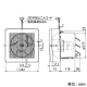 三菱 【生産完了品】標準換気扇 窓ガラス取付タイプ 電気式シャッター 据付穴φ186〜188mm 引きひもなし コントロールスイッチ別売 標準換気扇 窓ガラス取付タイプ 電気式シャッター 据付穴φ186〜188mm 引きひもなし コントロールスイッチ別売 V-15WG4 画像2