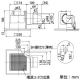 三菱 【生産完了品】ダクト用換気扇 天井埋込形 サニタリー用 定風量タイプ 接続パイプφ100mm 埋込寸法180mm角 24時間換気機能付 ダクト用換気扇 天井埋込形 サニタリー用 定風量タイプ 接続パイプφ100mm 埋込寸法180mm角 24時間換気機能付 VD-10ZVC4 画像2