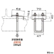 ネグロス電工 【販売終了】形鋼用交差支持金具 《ダクト》 開口横向き用 DP3タイプ フランジ厚3〜10mm 形鋼用交差支持金具 《ダクト》 開口横向き用 DP3タイプ フランジ厚3〜10mm DH3CL 画像3